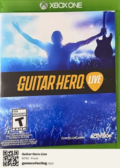 Guitar Hero Live Xbox One, NTSC box front
