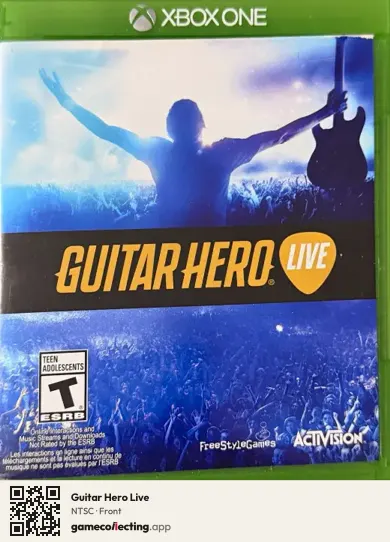 Guitar Hero Live Xbox One, NTSC box front