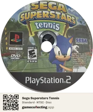 Sega Superstars Tennis PlayStation 2, NTSC disc