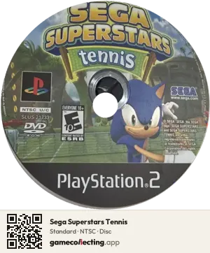 Sega Superstars Tennis PlayStation 2, NTSC disc
