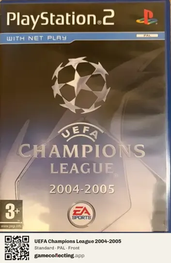 UEFA Champions League 2004-2005 PlayStation 2, PAL box front