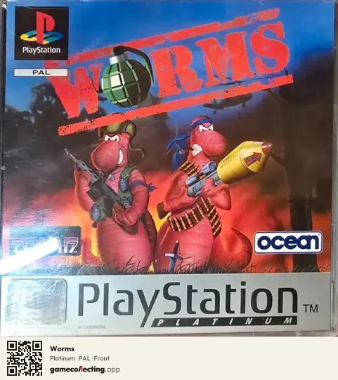 Worms PlayStation, PAL box front