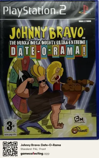 Johnny Bravo: Date-O-Rama PlayStation 2, PAL box front