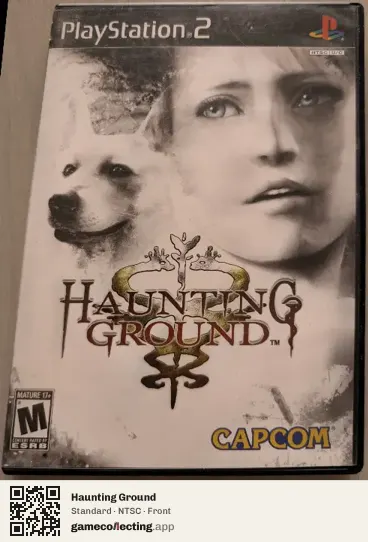 Haunting Ground PlayStation 2, NTSC box front