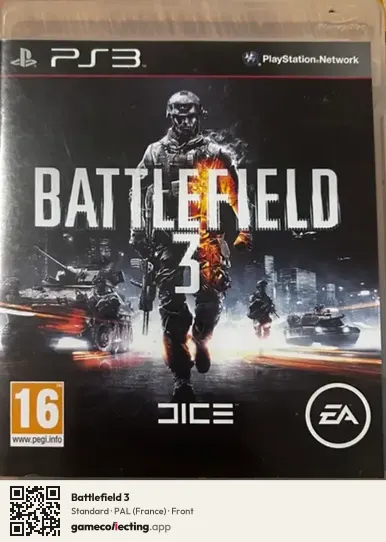 Battlefield 3 PlayStation 3, France box front