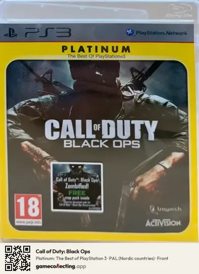 Call of Duty: Black Ops PlayStation 3, Nordic countries box front