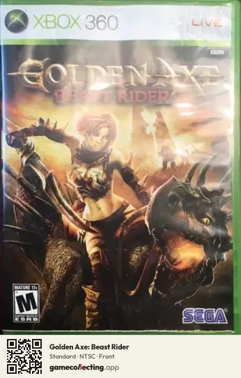 Golden Axe: Beast Rider Xbox 360, NTSC box front