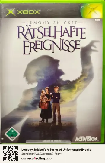 Lemony Snicket's A Series of Unfortunate Events Xbox, Germany box front