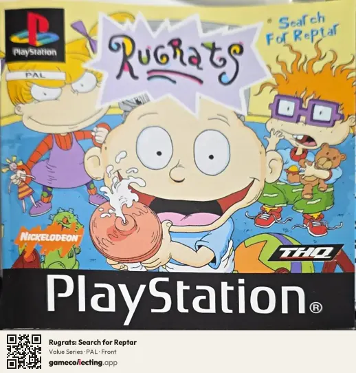 Rugrats: Search for Reptar PlayStation, PAL box front