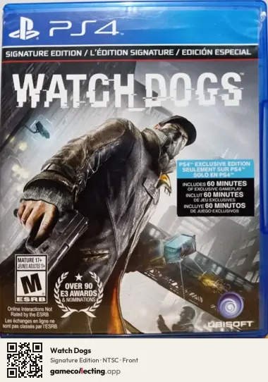 Watch Dogs PlayStation 4, NTSC box front