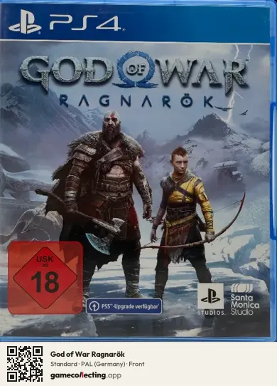 God of War Ragnarök PlayStation 4, Germany box front