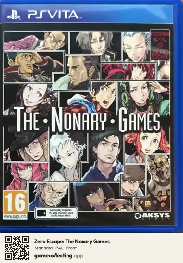 Zero Escape: The Nonary Games PlayStation Vita, PAL box front