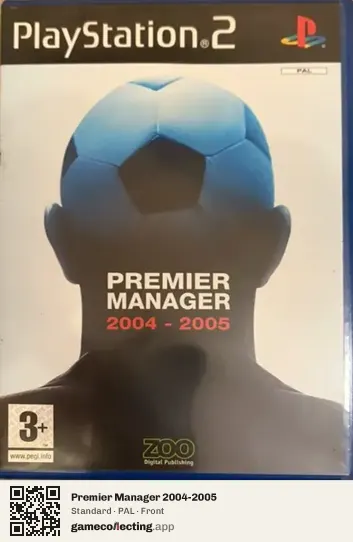 Premier Manager 2004-2005 PlayStation 2, PAL box front