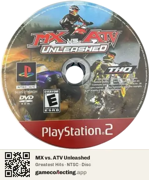 MX vs. ATV Unleashed PlayStation 2, NTSC disc