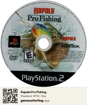 Rapala Pro Fishing PlayStation 2, NTSC disc