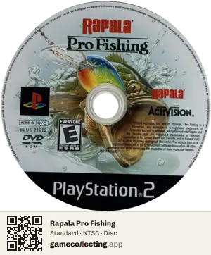 Rapala Pro Fishing PlayStation 2, NTSC disc