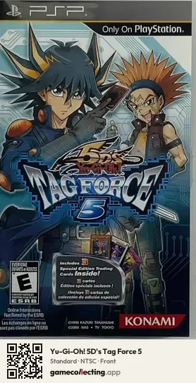 Yu-Gi-Oh! 5D's Tag Force 5 PlayStation Portable, NTSC box front