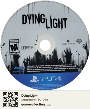 Dying Light PlayStation 4, NTSC disc
