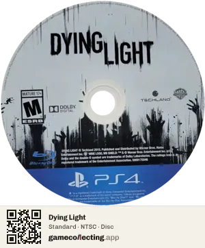 Dying Light PlayStation 4, NTSC disc
