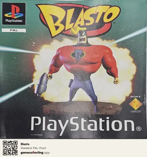 Blasto PlayStation, PAL box front