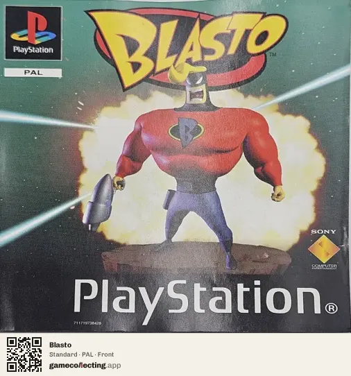 Blasto PlayStation, PAL box front