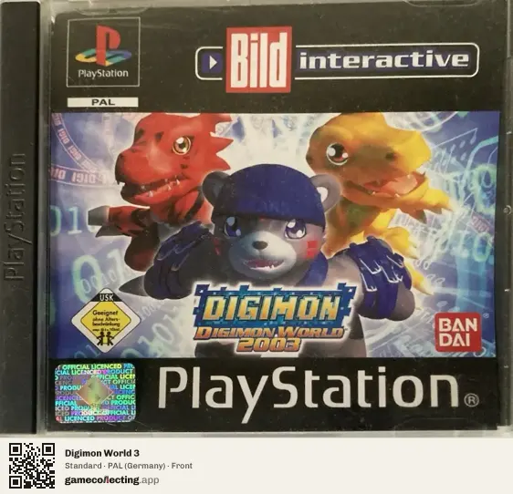Digimon World 3 PlayStation, Germany box front