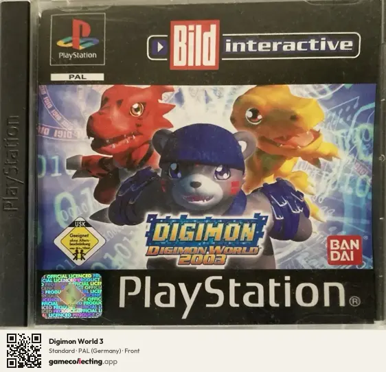 Digimon World 3 PlayStation, Germany box front