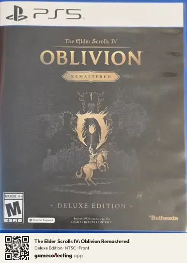 The Elder Scrolls IV: Oblivion Remastered PlayStation 5, NTSC box front