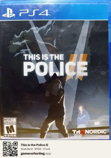 This is the Police II PlayStation 4, NTSC box front