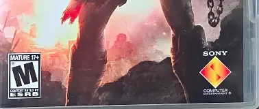 God of War: Ghost of Sparta, the ESRB box on its front
