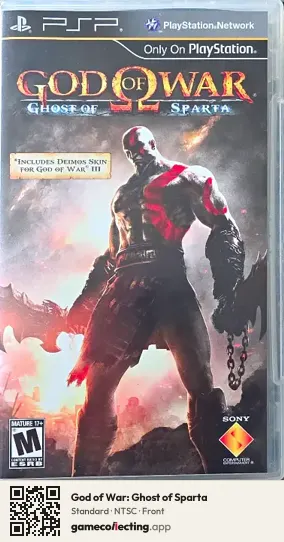 God of War: Ghost of Sparta PlayStation Portable, NTSC box front