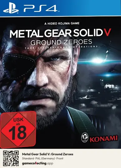 Metal Gear Solid V: Ground Zeroes PlayStation 4, Germany box front