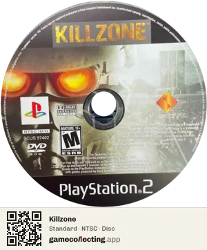 Killzone PlayStation 2, NTSC disc