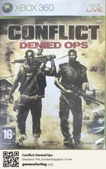 Conflict: Denied Ops Xbox 360, United Kingdom box front