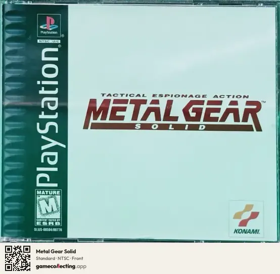 Metal Gear Solid PlayStation, NTSC box front