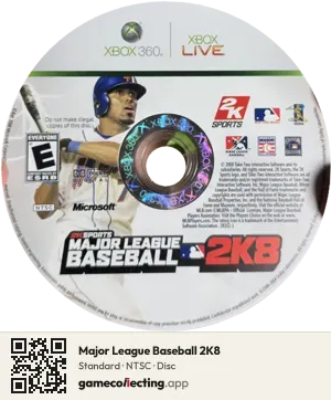 Major League Baseball 2K8 Xbox 360, NTSC disc