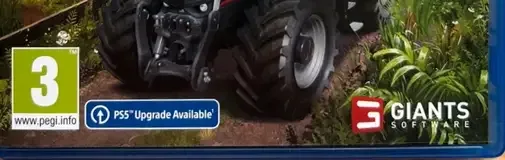 Farming Simulator 22, the PEGI square on its front