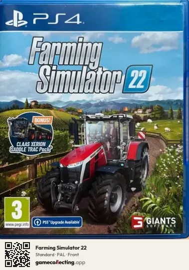 Farming Simulator 22 PlayStation 4, PAL box front