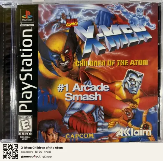 X-Men: Children of the Atom PlayStation, NTSC box front