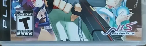 Cross Edge, the ESRB box on its front