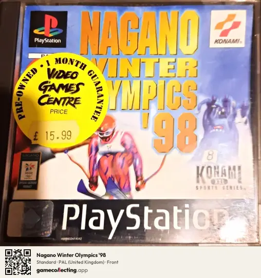 Nagano Winter Olympics '98 PlayStation, United Kingdom box front