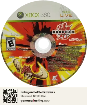 Bakugan Battle Brawlers Xbox 360, NTSC disc