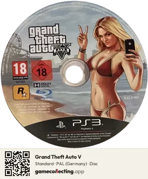 Grand Theft Auto V PlayStation 3, PAL disc
