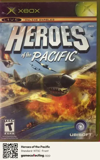 Heroes of the Pacific Xbox, NTSC box front