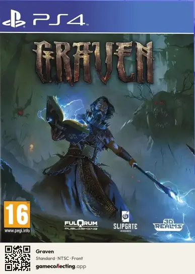 Graven PlayStation 4, NTSC box front