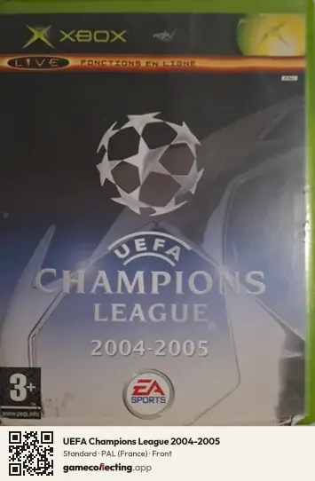 UEFA Champions League 2004-2005 Xbox, France box front