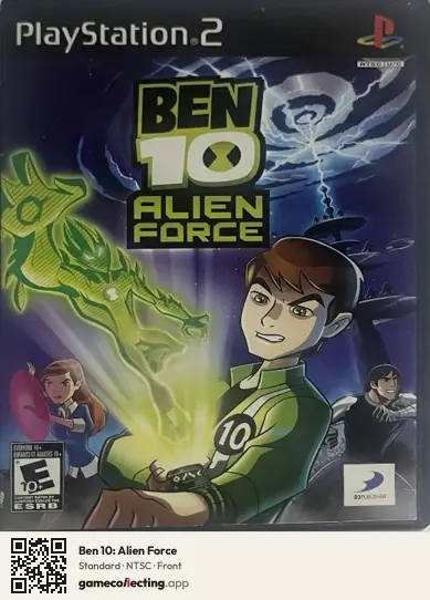 Ben 10: Alien Force PlayStation 2, NTSC box front