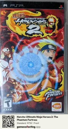 Naruto: Ultimate Ninja Heroes 2: The Phantom Fortress PlayStation Portable, NTSC box front
