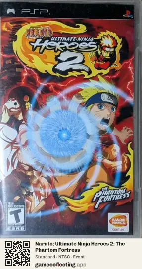 Naruto: Ultimate Ninja Heroes 2: The Phantom Fortress PlayStation Portable, NTSC box front