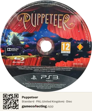 Puppeteer PlayStation 3, PAL disc